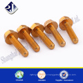 alibaba hardware supplier mild steel zinc plated flange bolt